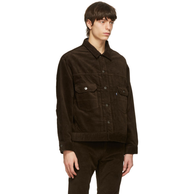 Levis Made and Crafted Brown Corduroy Oversized Jacket Levis Made