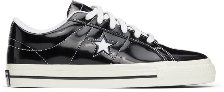 Photo: Converse Black Patent One Star OX Sneakers