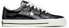 Converse Black Patent One Star OX Sneakers