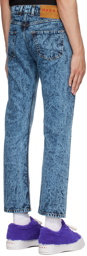 Marni Blue Marble-Dyed Jeans