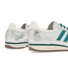 Adidas Women's Sl 72 OG Sneaker in Silver Met./Rich Green/Off White