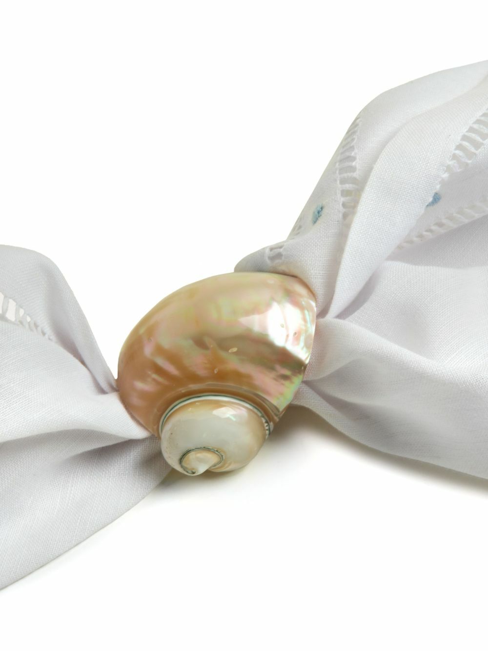 Gohar World Shell Napkin Rings (Set Of Two) Gohar World