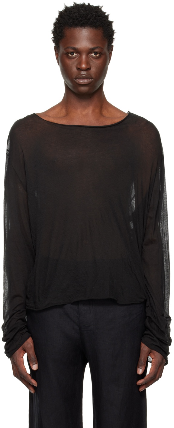 Photo: Gabriela Coll Garments Black No.223 Long Sleeve T-Shirt