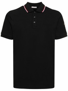 MONCLER - Logo Cotton Polo Shirt