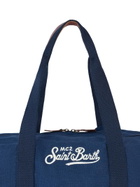 MC2 Saint Barth Blue Linen Travel Duffle Bag Jetleg