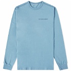 Pop Trading Company Men's Long Sleeve Logo T-Shirt in Blue Shadow/Navy