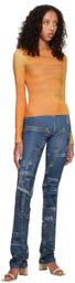 BINYA SSENSE Exclusive Orange Fedra Long Sleeve T-Shirt