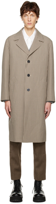 Photo: Solid Homme Beige Check Coat