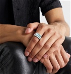 M.Cohen - Sterling Silver and Turquoise Signet Ring - Silver