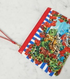 Dolce&Gabbana Portofino printed canvas pouch