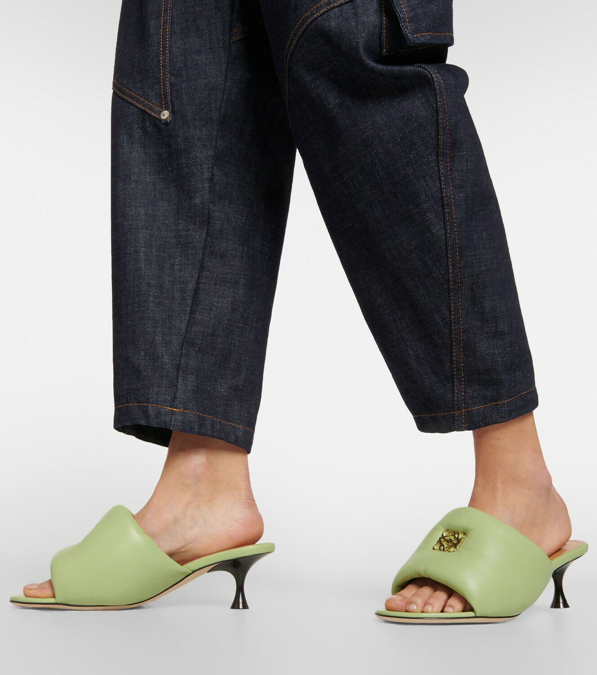 Loew Anagram Espadrille Ivory Black Leather main image 0