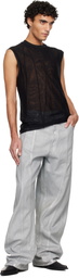 Mugler Black Spiral Tank Top