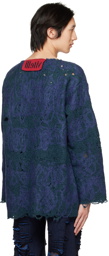 VITELLI Blue & Purple Doomboh Sweater