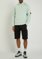 C.P. Company Hooded Cotton Sweatshirt Blue