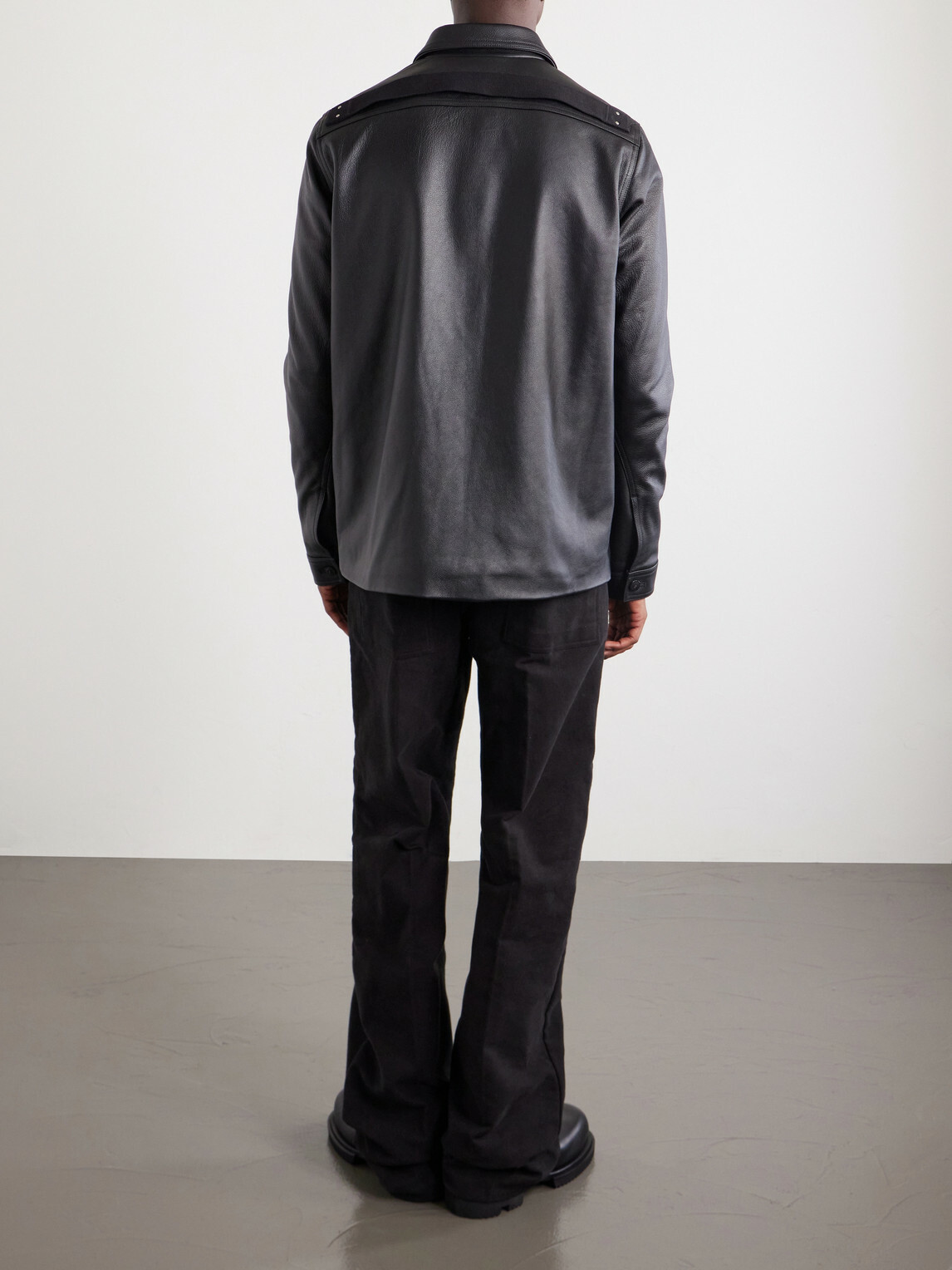 Rick Owens - Brad Leather Jacket - Black