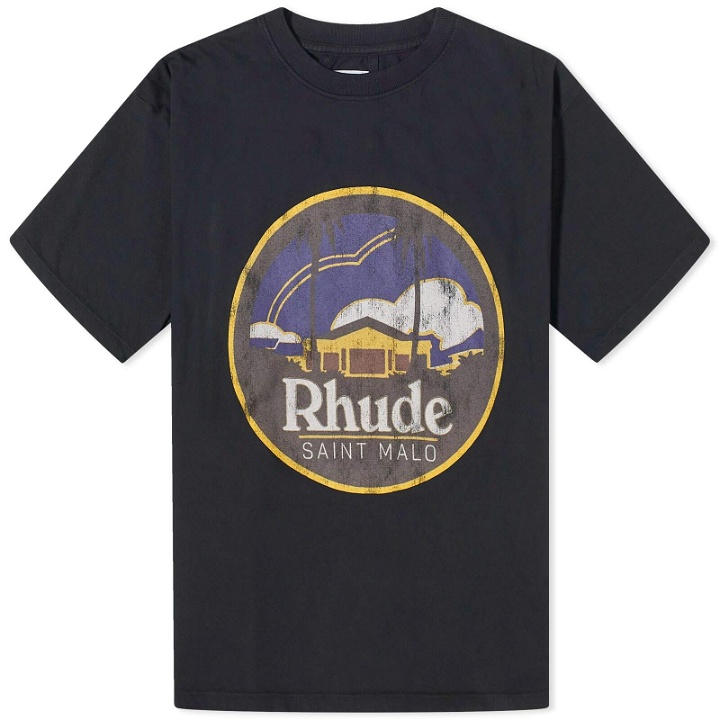 Photo: Rhude Men's Saint Malo T-Shirt in Vintage Black