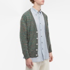 Howlin by Morrison Men's Howlin' Crystal Knitted Cardigan in Mezcal Green Mix