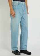 Vowels Baggy Wide-leg Jeans Light Blue
