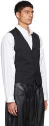 N.Hoolywood Black Suit Waistcoat