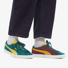 Puma Men's Suede VTG Teams Sneakers in Varsity Green/Mustard