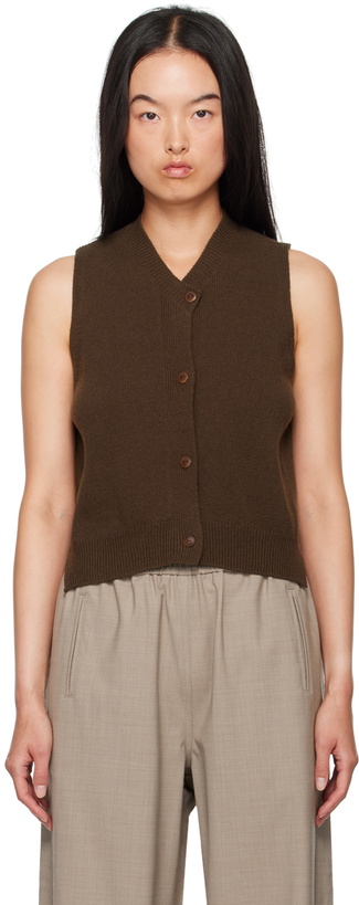 Photo: Cordera Brown Merino Wool & Cashmere Vest