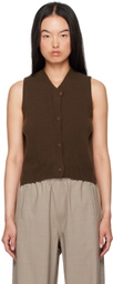 Cordera Brown Merino Wool & Cashmere Vest