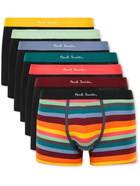 Paul Smith - Seven-Pack Stretch-Cotton Boxer Briefs - Black