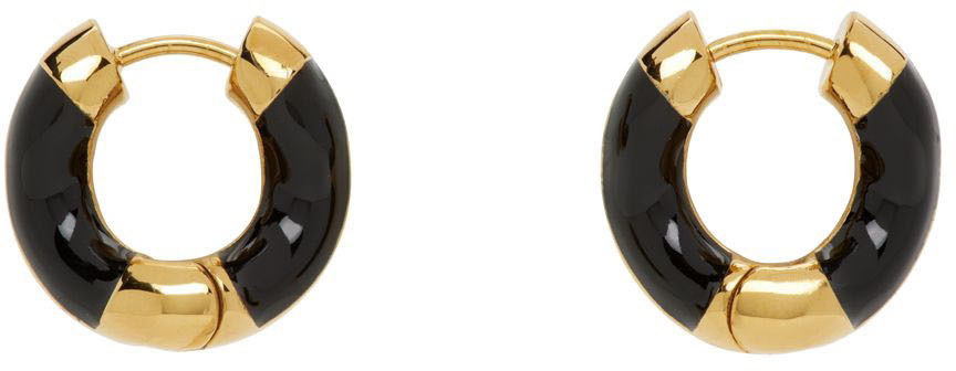 Charlotte Chesnais SSENSE Exclusive Gold & Black Small Wave