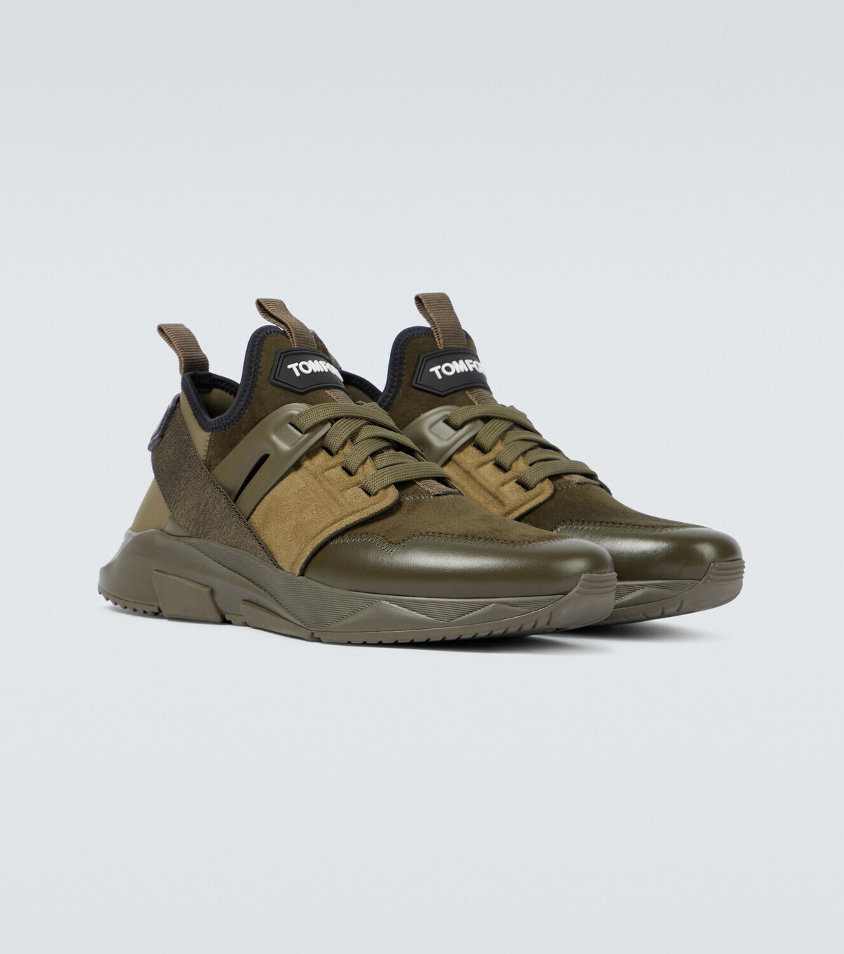 Tom Ford Jago leather and suede sneakers TOM FORD