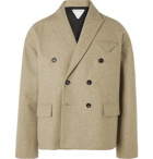 BOTTEGA VENETA - Double-Breasted Wool-Blend Suit Jacket - Neutrals
