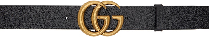 Photo: Gucci Black GG Marmont Belt