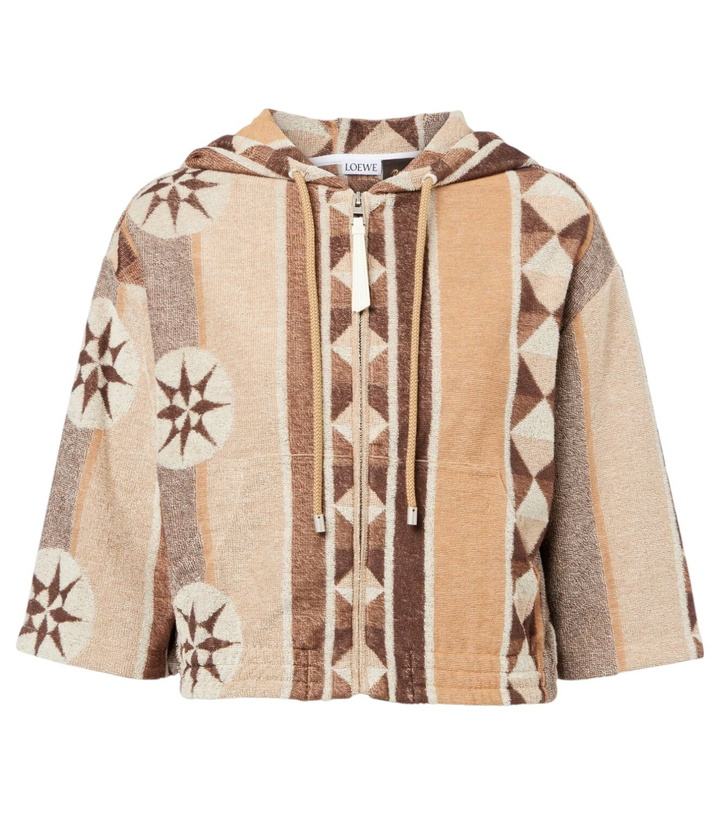 Photo: Loewe Paula's Ibiza printed terry hoodie