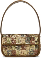 Staud Gold Tommy Beaded Bag