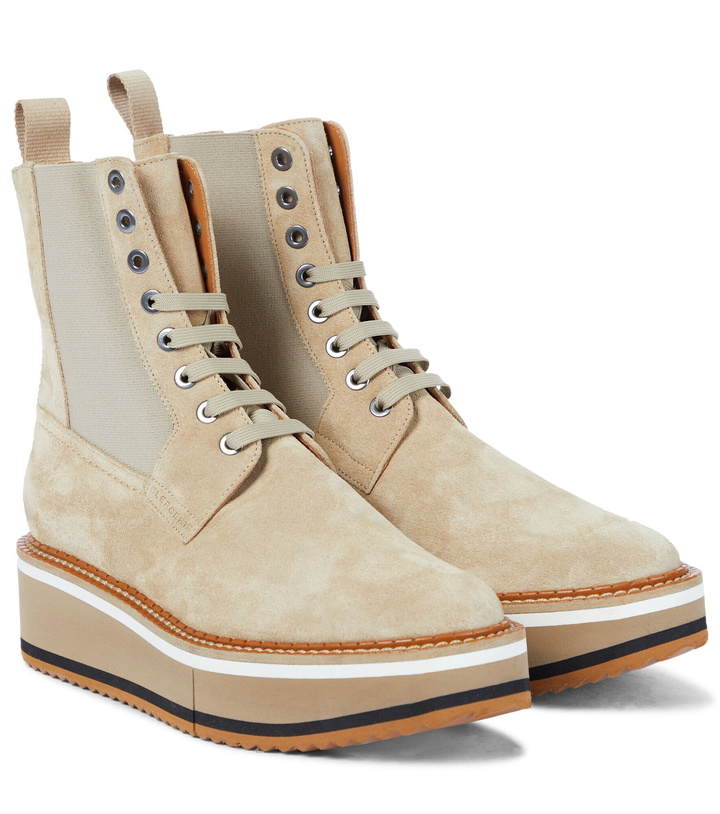 Photo: Clergerie - Brendy suede platform combat boots