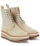 Clergerie - Brendy suede platform combat boots