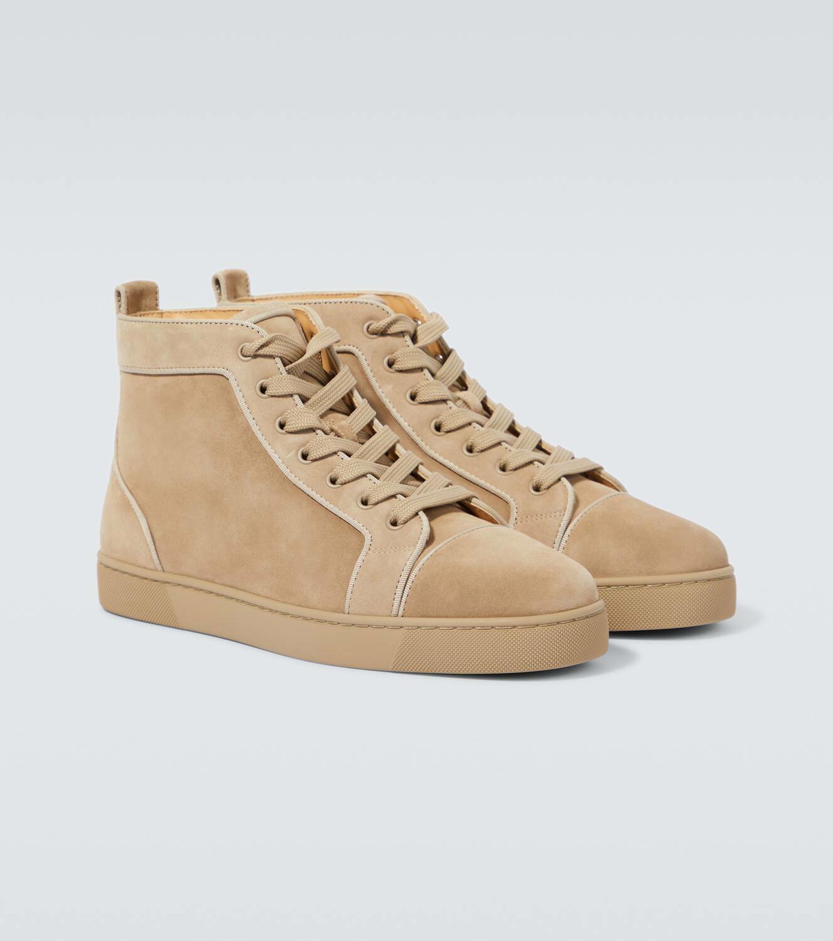【Christian Louboutin】 Louis suede high-top sneakers Christian Louboutin Louis suede high-top sneakers Christian