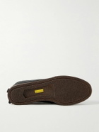 Yuketen - Scout Moccasin Pebble-Grain Leather Boat Shoes - Black