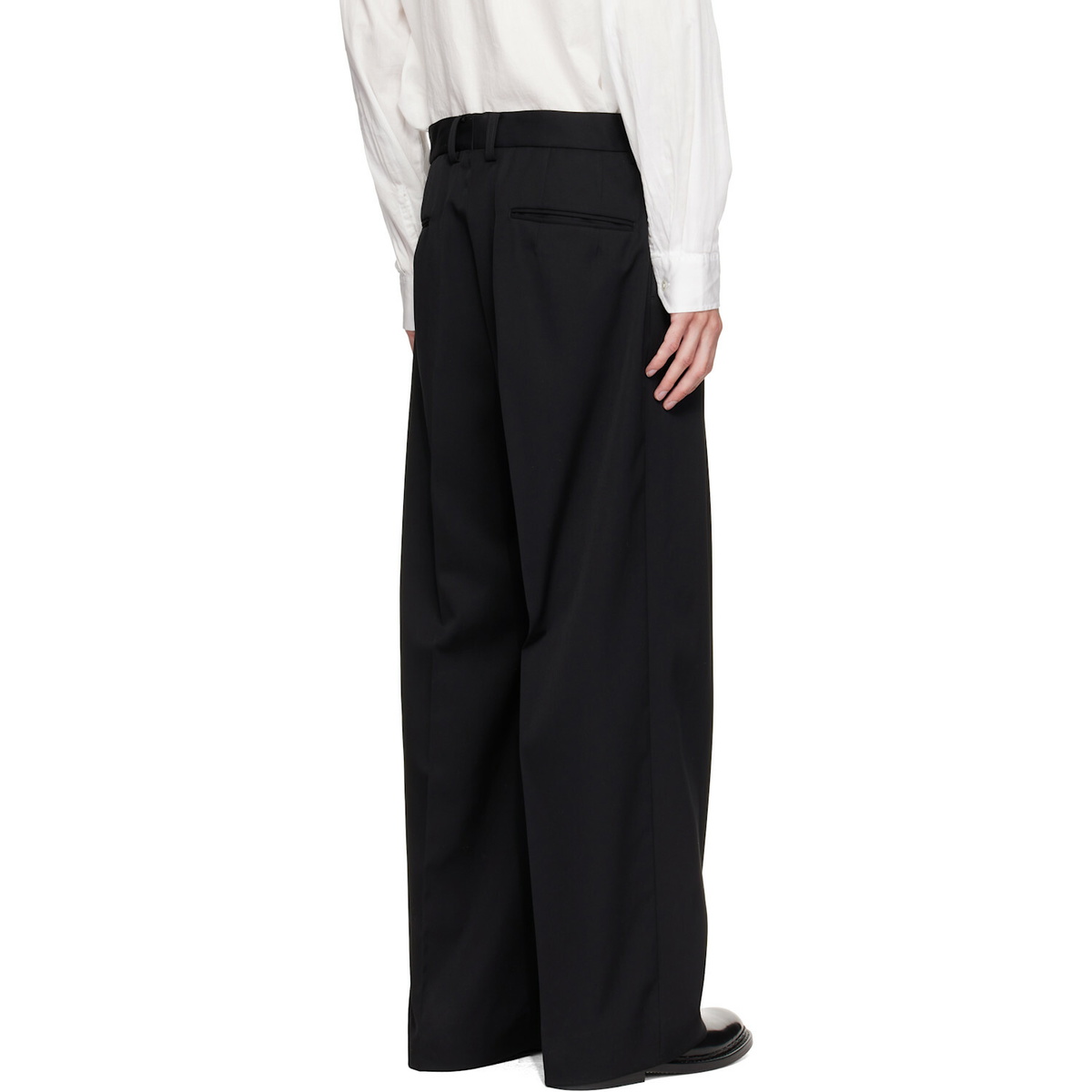 ssstein Black Long Wide Trousers