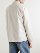 Hartford - Perry Herringbone Cotton Jacket - Neutrals