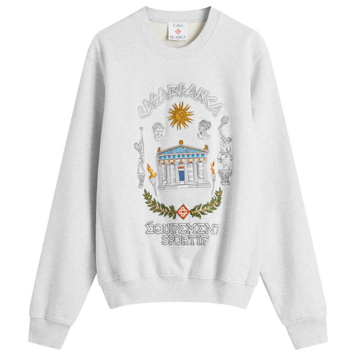 Photo: Casablanca Women's Embroidered Sweatshirt in Le Temple Du Sport