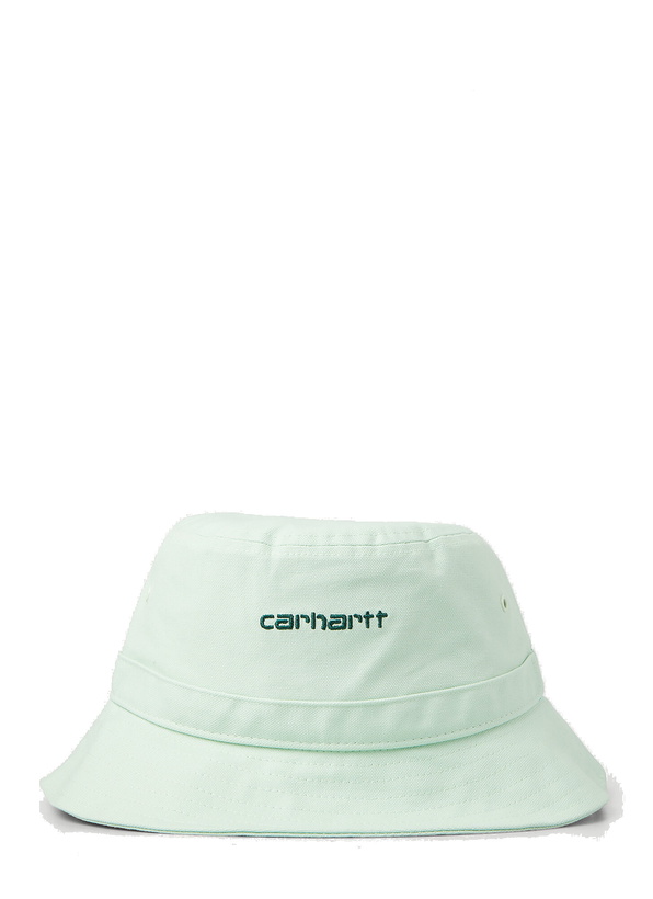 Photo: Script Logo Bucket Hat in Light Green