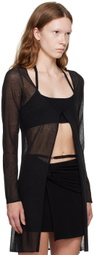 Paris Georgia Black Jasmine Cardigan & Tank Top Set