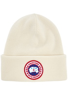 Canada Goose Arctic Toque Wool Beanie - White - One Size