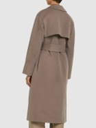 THEORY Belted Wool & Cashmere Wrap Trench Coat