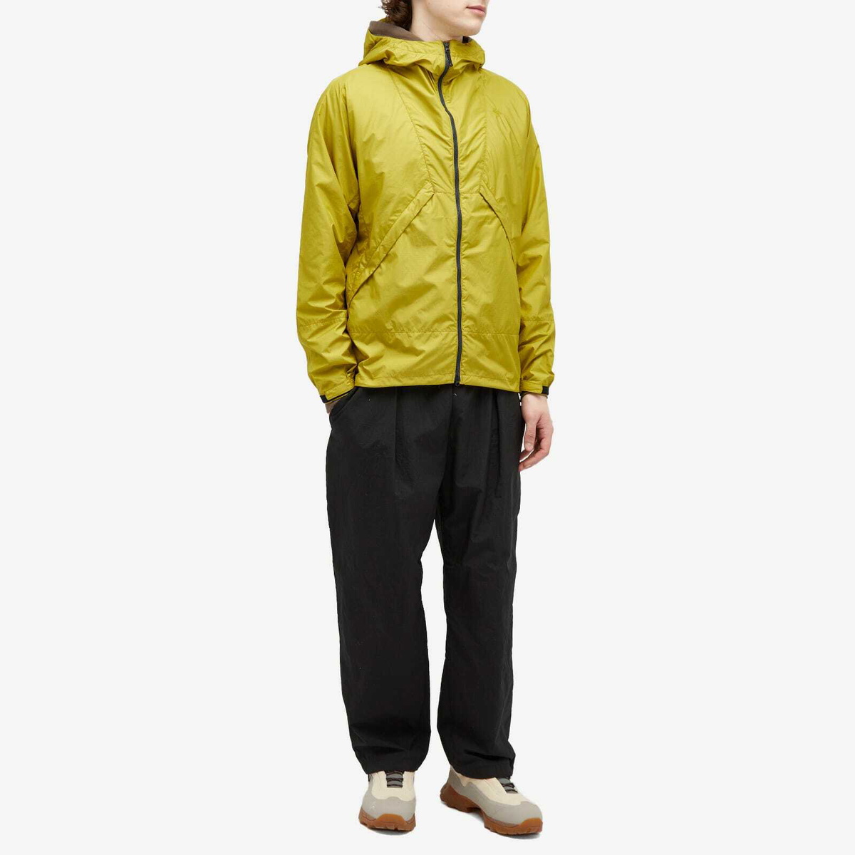 Goldwin Men's Rip-stop Light Jacket in Acid Yellow Goldwin