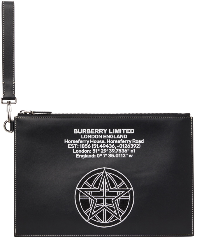 Photo: Burberry Black Appliqué Edin Pouch