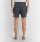 Mr P. - Linen and Cotton-Blend Shorts - Blue