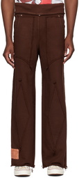 YAKU SSENSE Exclusive Brown Ralien Sweatpants