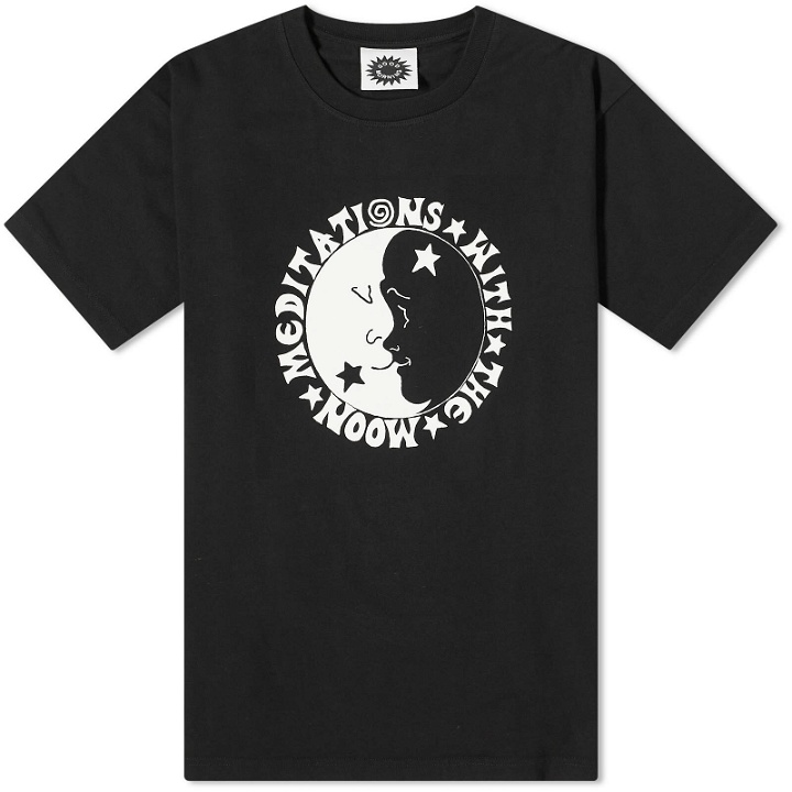 Photo: Good Morning Tapes Men's Moon Meditations T-Shirt in Acid Black