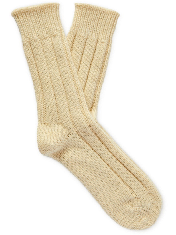 Photo: Thunders Love - Ribbed Shetland Wool Socks